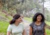 MZ세대가 주목하는 ‘걷기 운동’, 일상 속 실천법은? a couple of women walking down a dirt road